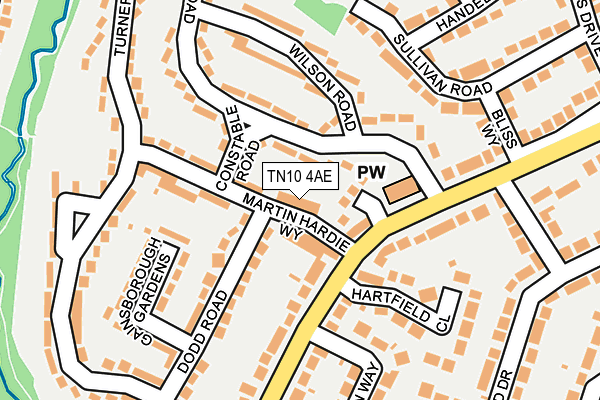 TN10 4AE map - OS OpenMap – Local (Ordnance Survey)