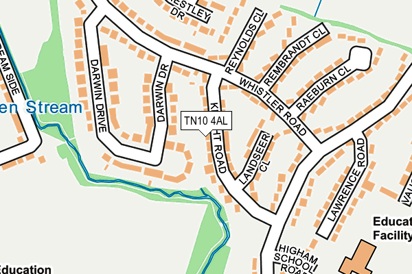 TN10 4AL map - OS OpenMap – Local (Ordnance Survey)