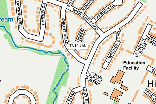 TN10 4AN map - OS OpenMap – Local (Ordnance Survey)