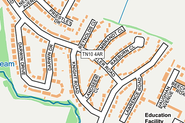 TN10 4AR map - OS OpenMap – Local (Ordnance Survey)