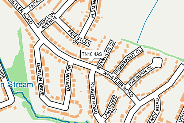 TN10 4AS map - OS OpenMap – Local (Ordnance Survey)