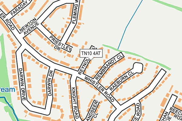 TN10 4AT map - OS OpenMap – Local (Ordnance Survey)