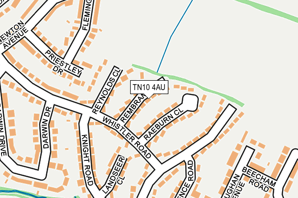 TN10 4AU map - OS OpenMap – Local (Ordnance Survey)