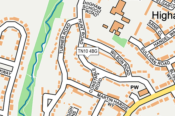 TN10 4BG map - OS OpenMap – Local (Ordnance Survey)