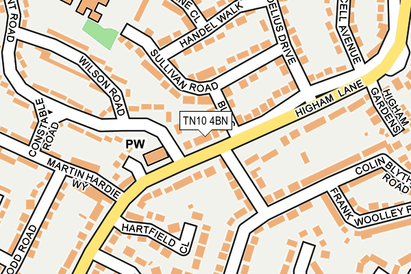 TN10 4BN map - OS OpenMap – Local (Ordnance Survey)