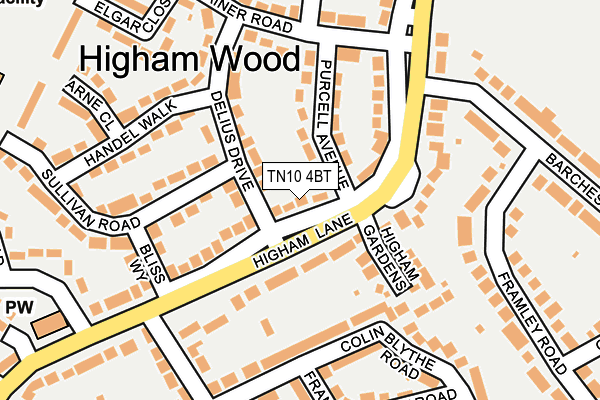 TN10 4BT map - OS OpenMap – Local (Ordnance Survey)