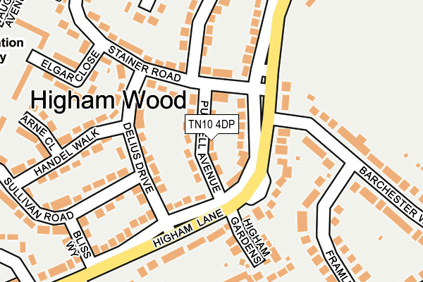 TN10 4DP map - OS OpenMap – Local (Ordnance Survey)