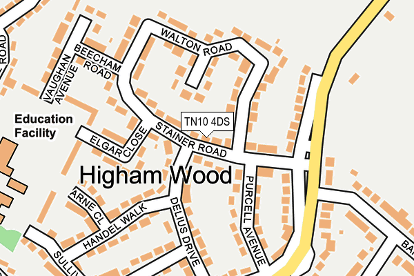 TN10 4DS map - OS OpenMap – Local (Ordnance Survey)