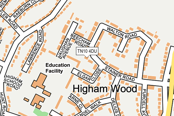 TN10 4DU map - OS OpenMap – Local (Ordnance Survey)