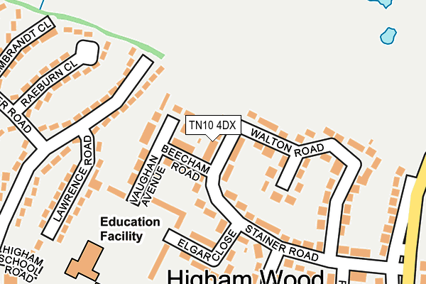 TN10 4DX map - OS OpenMap – Local (Ordnance Survey)