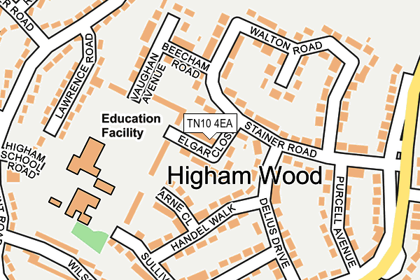 TN10 4EA map - OS OpenMap – Local (Ordnance Survey)