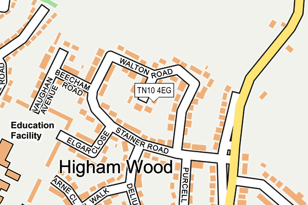 TN10 4EG map - OS OpenMap – Local (Ordnance Survey)