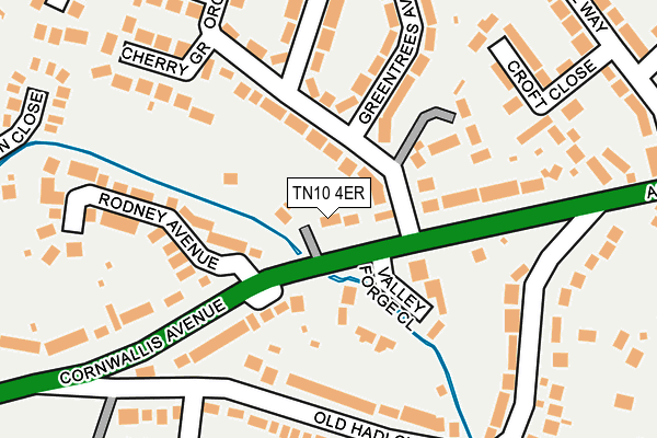 TN10 4ER map - OS OpenMap – Local (Ordnance Survey)