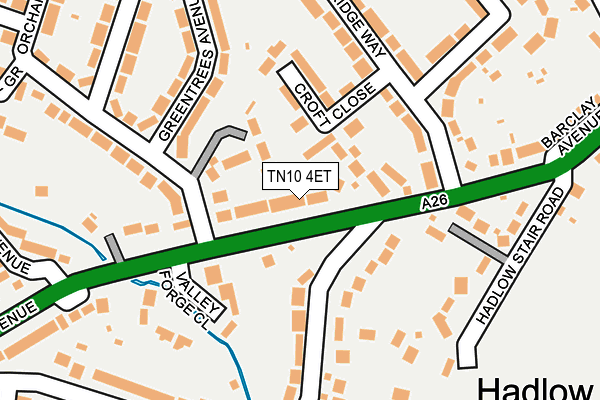 TN10 4ET map - OS OpenMap – Local (Ordnance Survey)