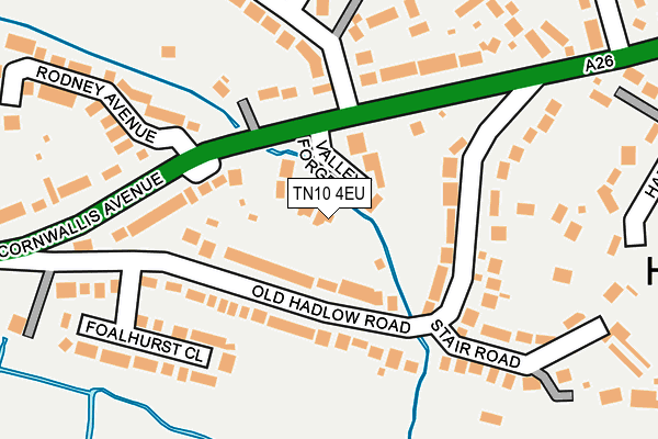 TN10 4EU map - OS OpenMap – Local (Ordnance Survey)