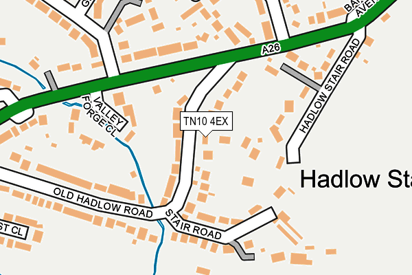 TN10 4EX map - OS OpenMap – Local (Ordnance Survey)