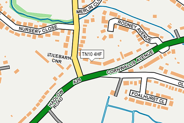 TN10 4HF map - OS OpenMap – Local (Ordnance Survey)