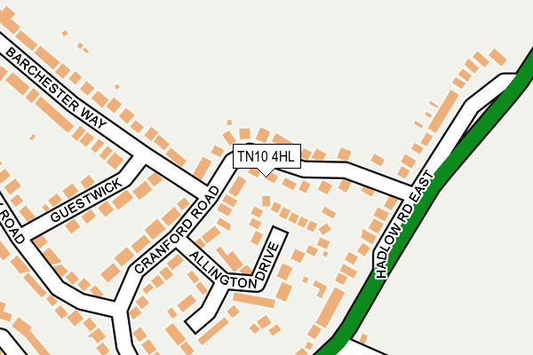 TN10 4HL map - OS OpenMap – Local (Ordnance Survey)