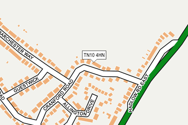 TN10 4HN map - OS OpenMap – Local (Ordnance Survey)