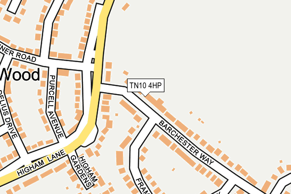 TN10 4HP map - OS OpenMap – Local (Ordnance Survey)
