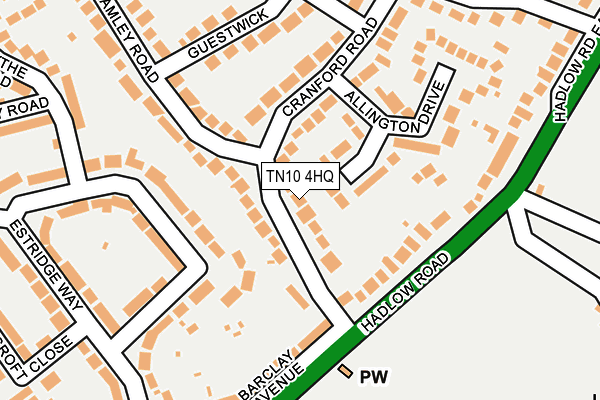 TN10 4HQ map - OS OpenMap – Local (Ordnance Survey)