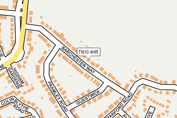 TN10 4HR map - OS OpenMap – Local (Ordnance Survey)