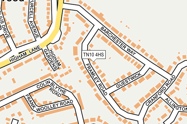 TN10 4HS map - OS OpenMap – Local (Ordnance Survey)