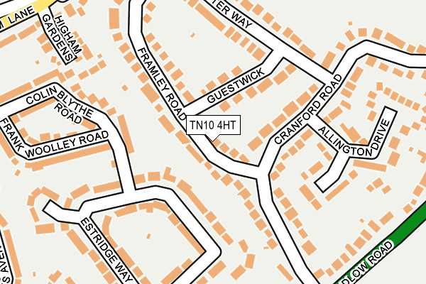 TN10 4HT map - OS OpenMap – Local (Ordnance Survey)