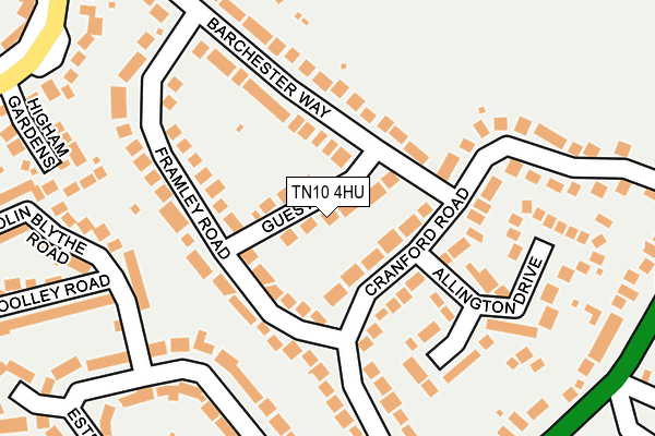 TN10 4HU map - OS OpenMap – Local (Ordnance Survey)