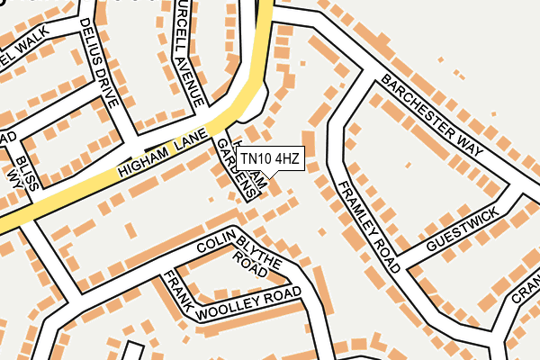 TN10 4HZ map - OS OpenMap – Local (Ordnance Survey)