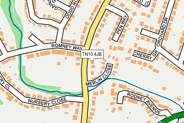 TN10 4JB map - OS OpenMap – Local (Ordnance Survey)