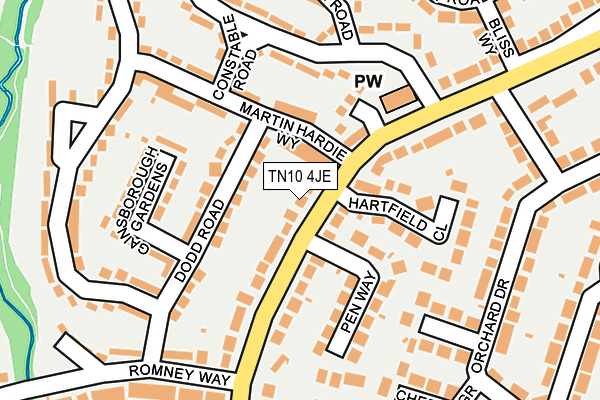 TN10 4JE map - OS OpenMap – Local (Ordnance Survey)