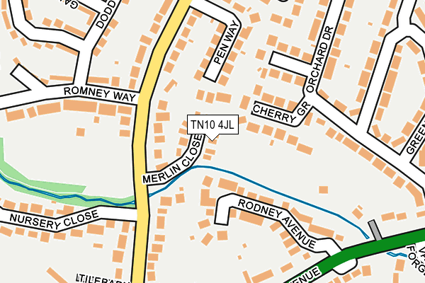 TN10 4JL map - OS OpenMap – Local (Ordnance Survey)