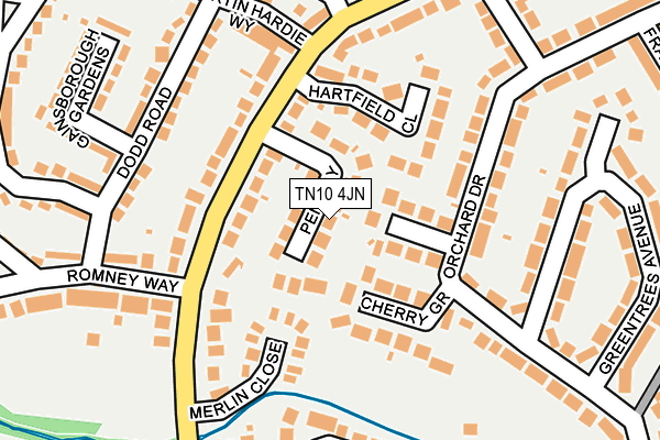 TN10 4JN map - OS OpenMap – Local (Ordnance Survey)