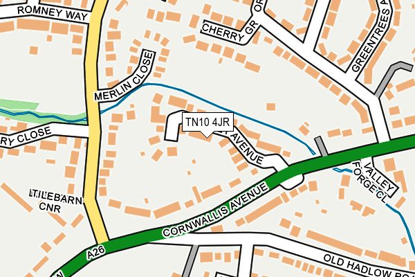TN10 4JR map - OS OpenMap – Local (Ordnance Survey)