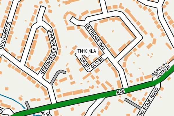 TN10 4LA map - OS OpenMap – Local (Ordnance Survey)