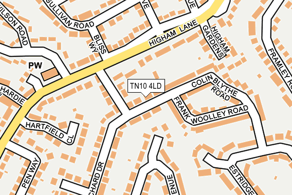 TN10 4LD map - OS OpenMap – Local (Ordnance Survey)