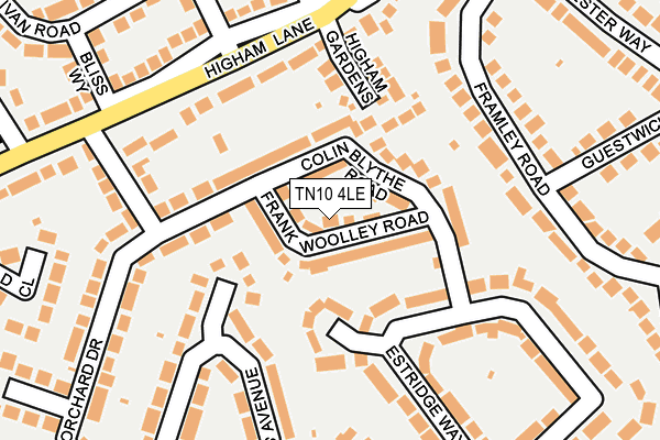 TN10 4LE map - OS OpenMap – Local (Ordnance Survey)