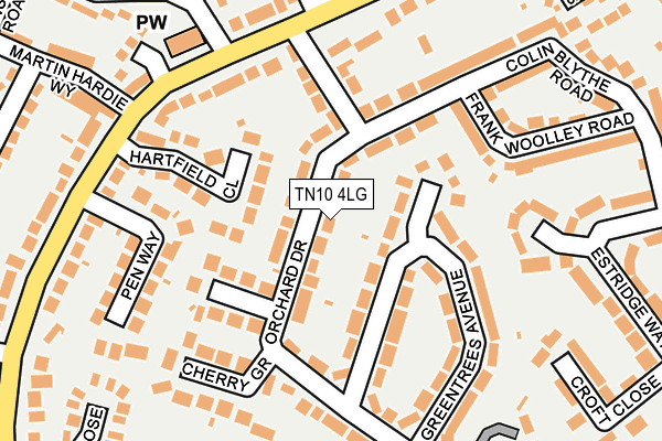 TN10 4LG map - OS OpenMap – Local (Ordnance Survey)