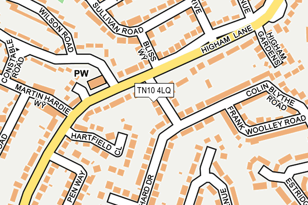 TN10 4LQ map - OS OpenMap – Local (Ordnance Survey)