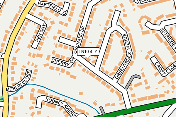 TN10 4LY map - OS OpenMap – Local (Ordnance Survey)