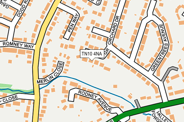 TN10 4NA map - OS OpenMap – Local (Ordnance Survey)