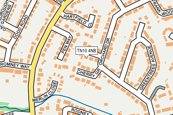 TN10 4NB map - OS OpenMap – Local (Ordnance Survey)