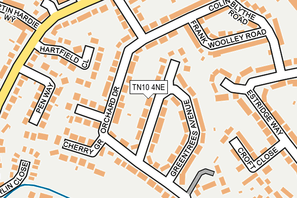 TN10 4NE map - OS OpenMap – Local (Ordnance Survey)
