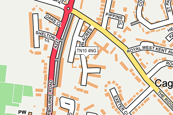 TN10 4NG map - OS OpenMap – Local (Ordnance Survey)