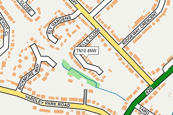 TN10 4NW map - OS OpenMap – Local (Ordnance Survey)