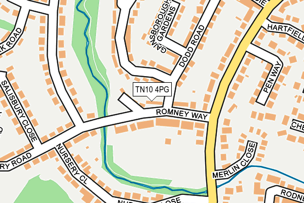 TN10 4PG map - OS OpenMap – Local (Ordnance Survey)