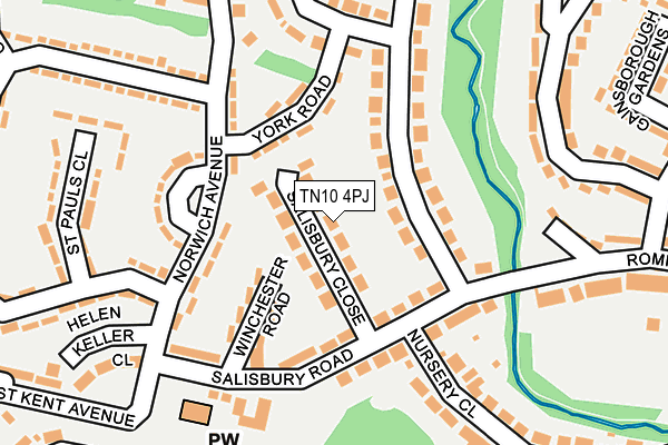 TN10 4PJ map - OS OpenMap – Local (Ordnance Survey)