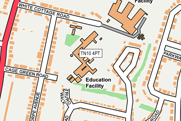 TN10 4PT map - OS OpenMap – Local (Ordnance Survey)