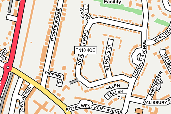 TN10 4QE map - OS OpenMap – Local (Ordnance Survey)